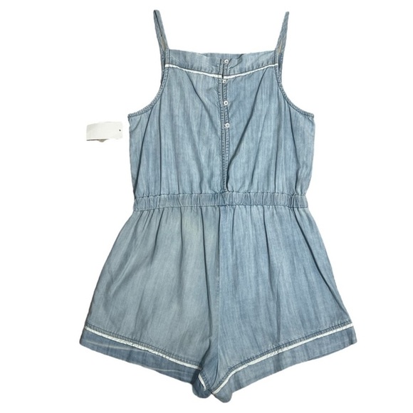 Cloth & Stone Size Small blue chambray shorts romper playsuit - Picture 4 of 8